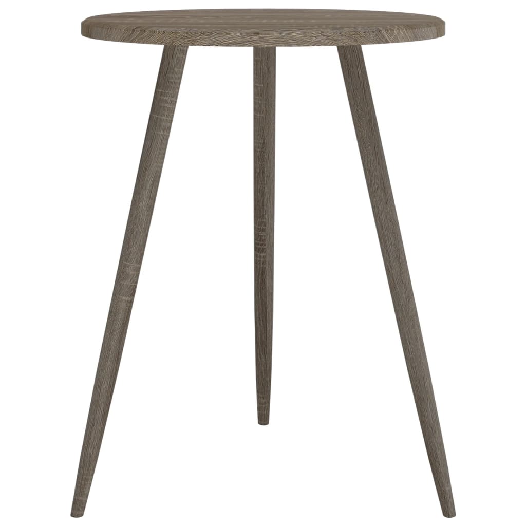 vidaXL Bistro Table Grey ??60x76 cm MDF and Iron