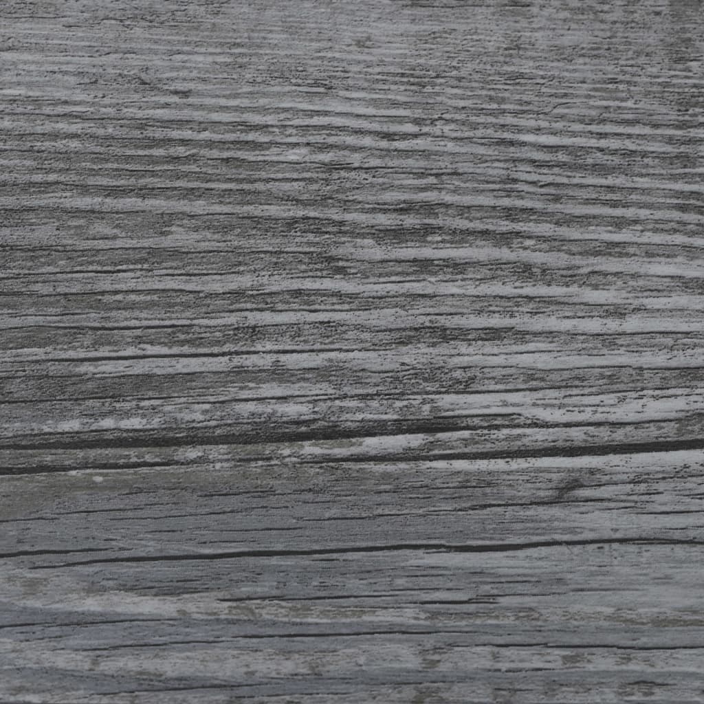 vidaXL PVC Flooring Planks 4.46 m² 3 mm Self-adhesive Shiny Grey