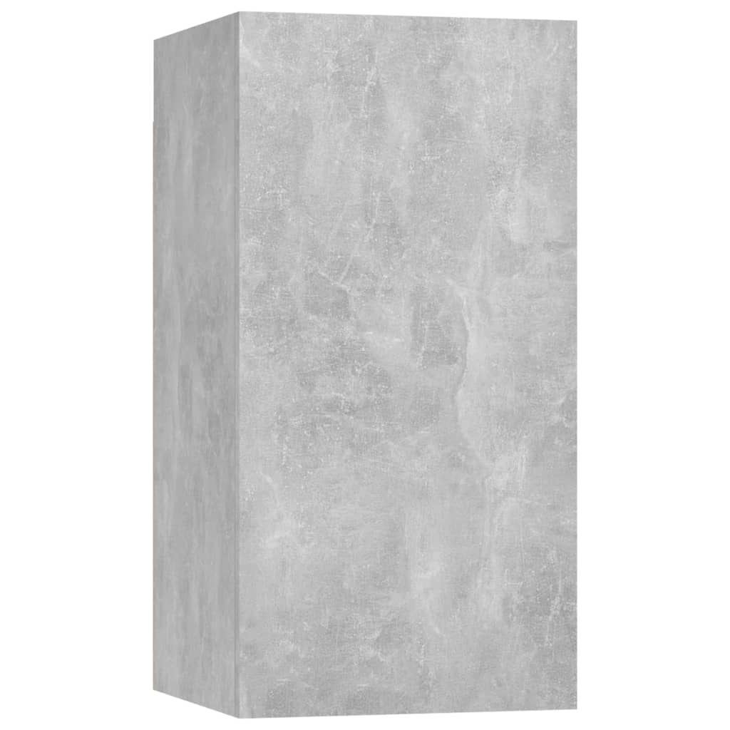 vidaXL TV Cabinets 4 pcs Concrete Grey 30.5x30x60 cm Engineered Wood