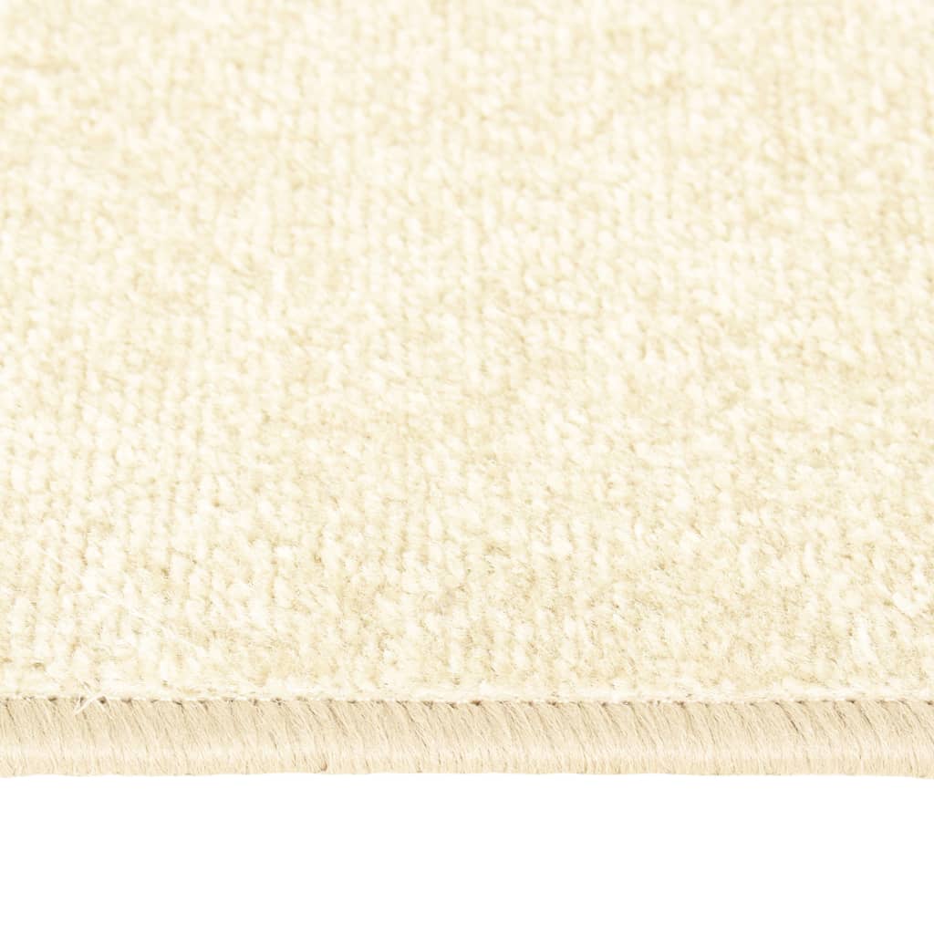 vidaXL Bed Carpets Shaggy High Pile 3 pcs Cream