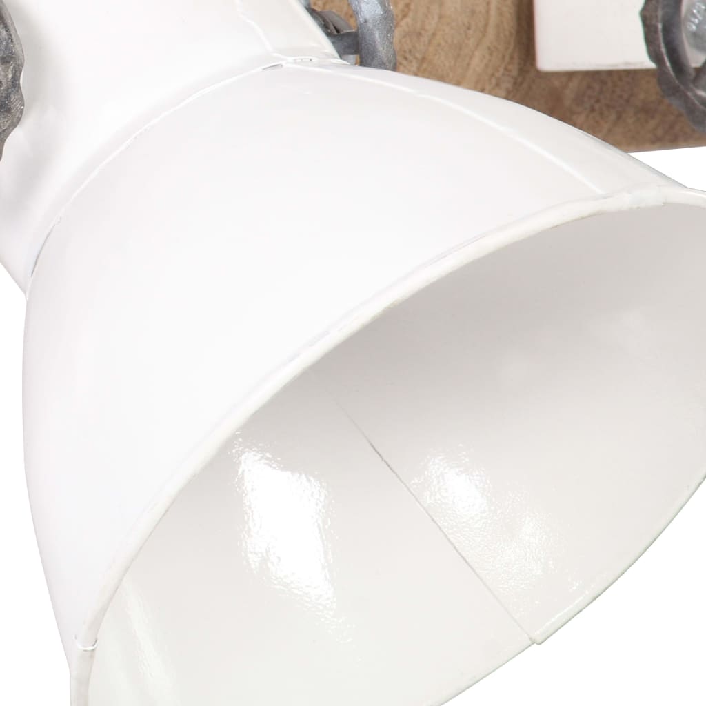 vidaXL Industrial Wall Lamp White 65x25 cm E27