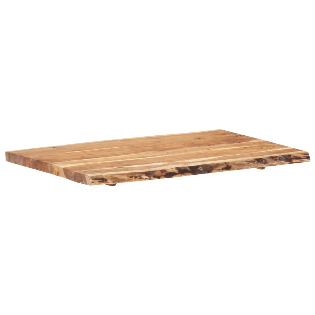 vidaXL Table Top Solid Acacia Wood 100x(50-60)x3.8 cm