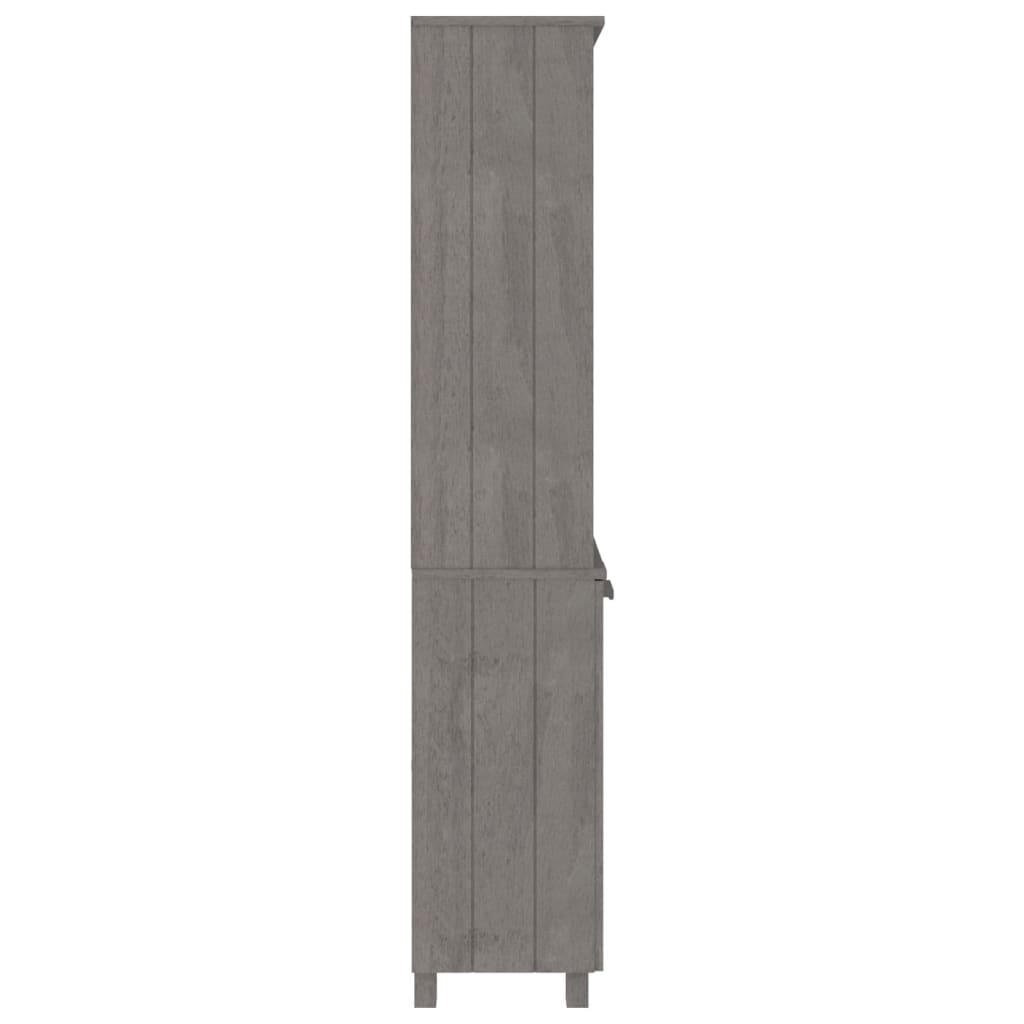 vidaXL Highboard HAMAR Solid Wood Pine Light Grey