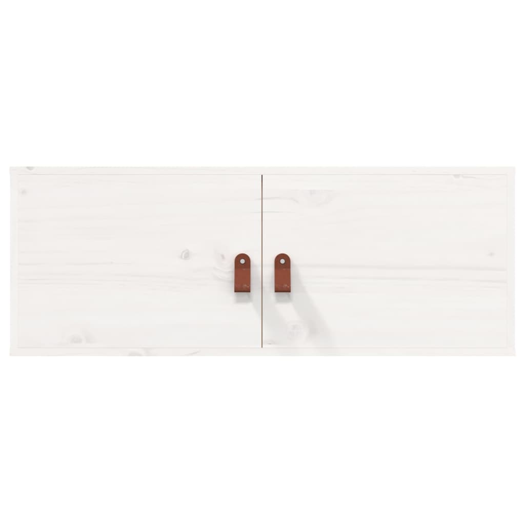 vidaXL Wall Cabinet White 80x30x30 cm Solid Wood Pine