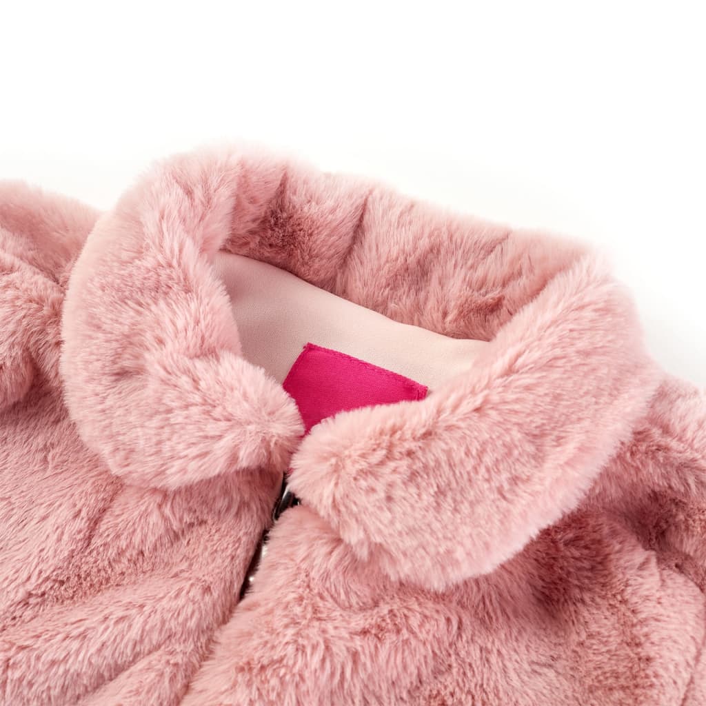 Kids' Coat Faux Fur Pink 92