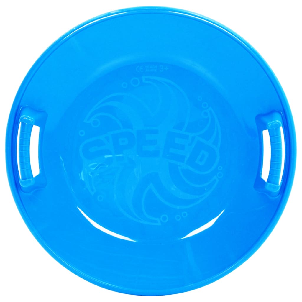 vidaXL Round Sledge Blue 66.5 cm PP