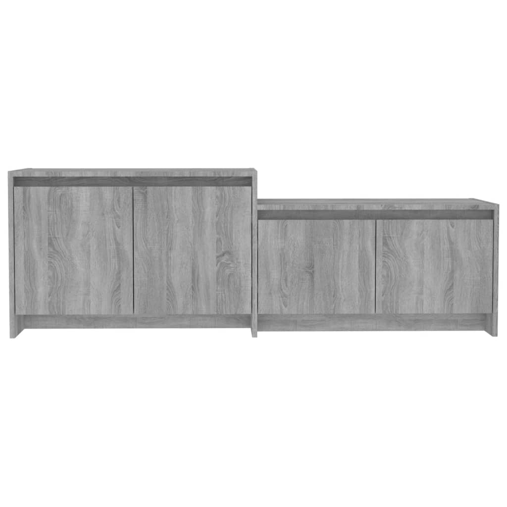 vidaXL TV Cabinet Grey Sonoma 146.5x35x50 cm Engineered Wood