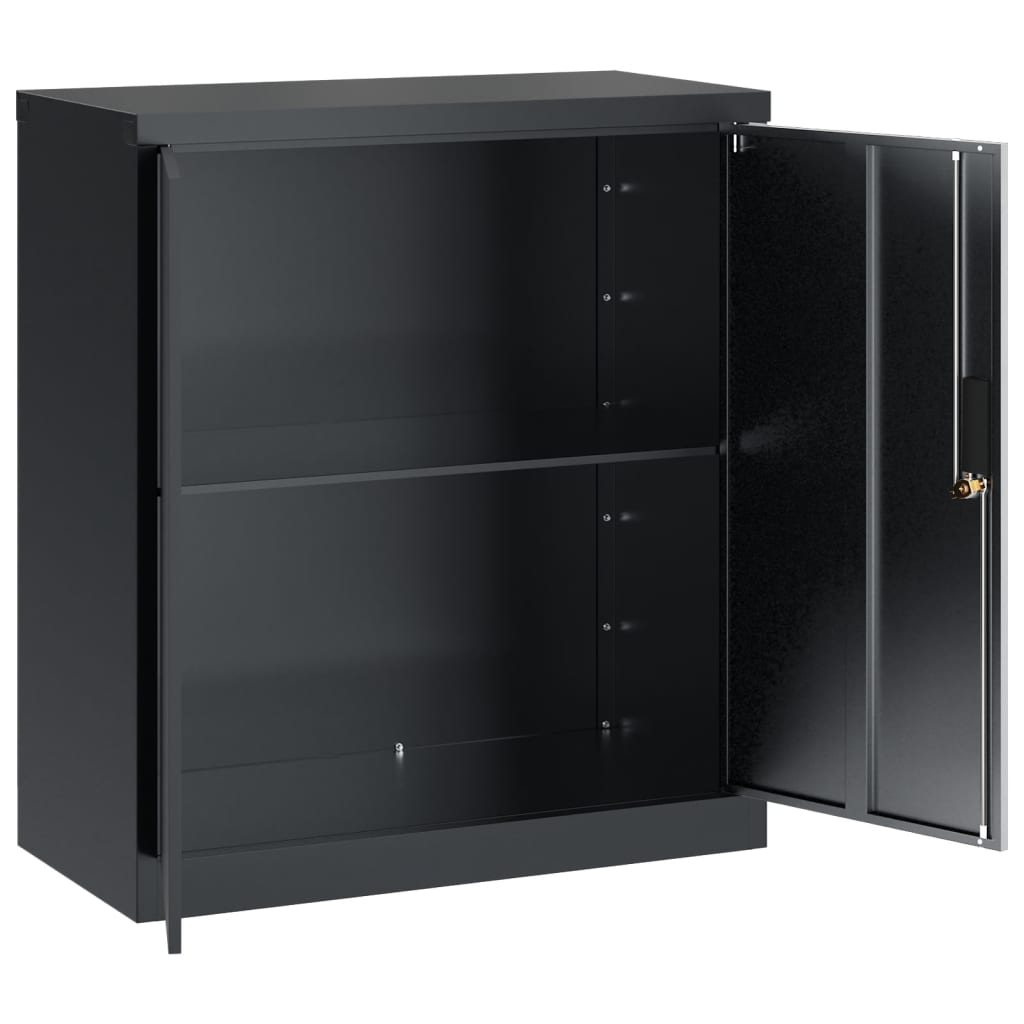 vidaXL File Cabinet Anthracite 79x40x90 cm Steel