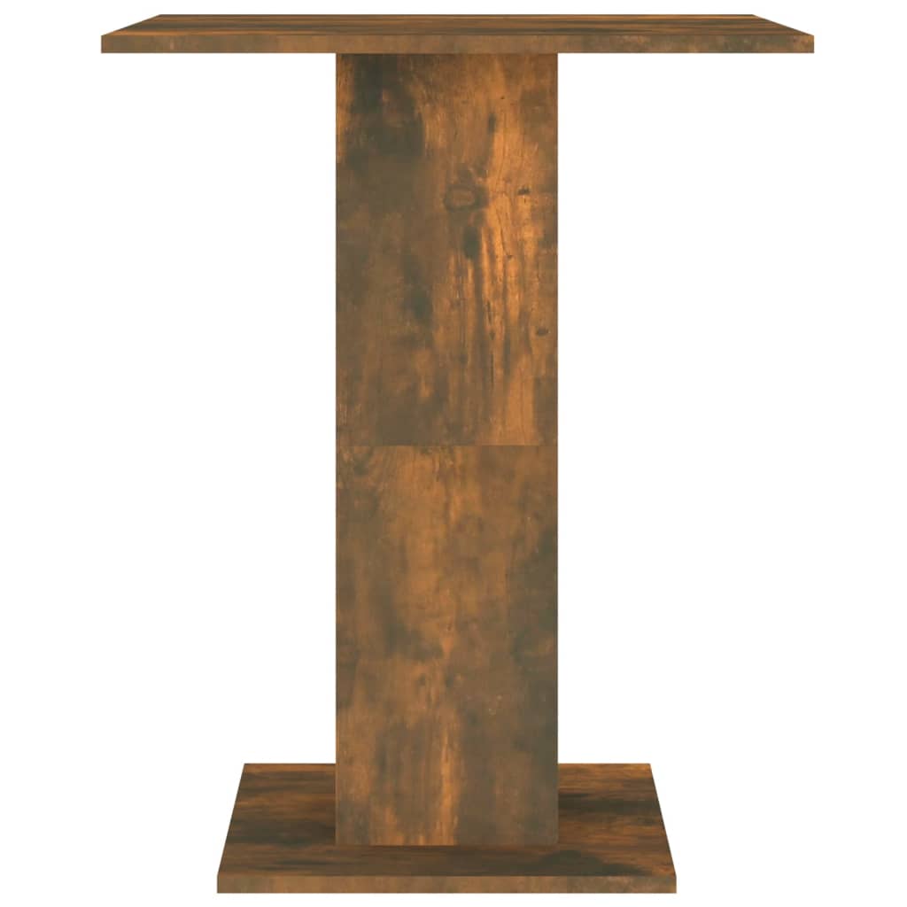 vidaXL Bistro Table Smoked Oak 60x60x75 cm Engineered Wood