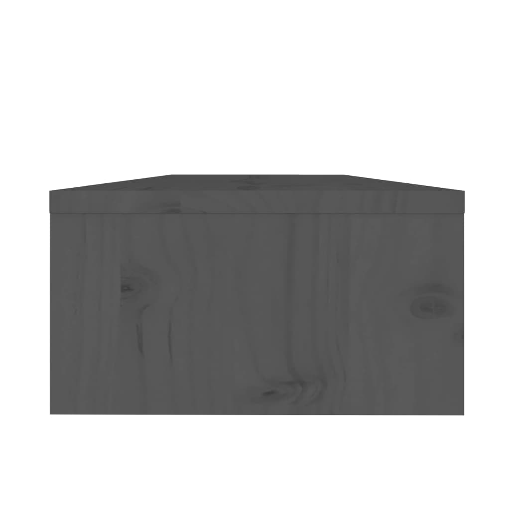 vidaXL Monitor Stand Grey 50x24x13 cm Solid Wood Pine