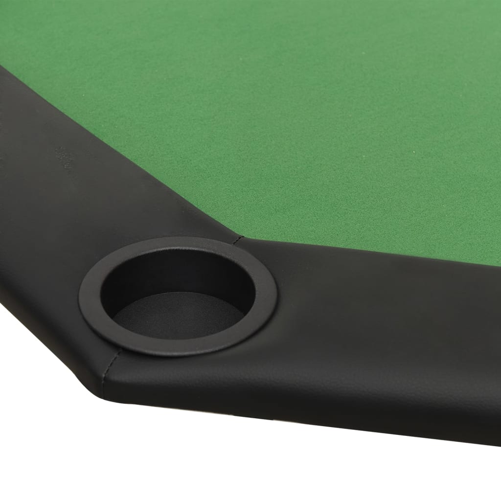 vidaXL 8-Player Folding Poker Table Green 108x108x75 cm