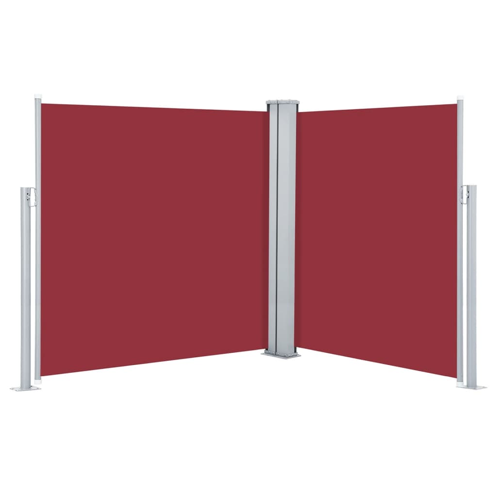 vidaXL Retractable Side Awning 170x600 cm Red