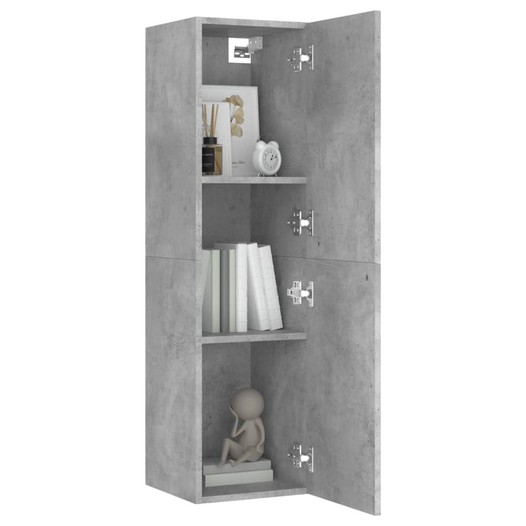 vidaXL TV Cabinets 2 pcs Concrete Grey 30.5x30x110 cm Engineered Wood