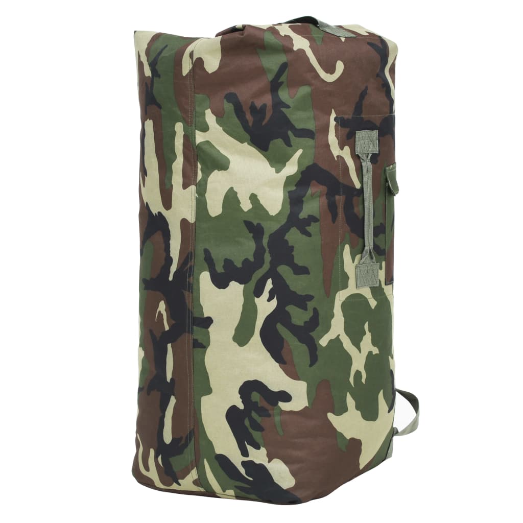 vidaXL Army-Style Duffel Bag 85 L Camouflage