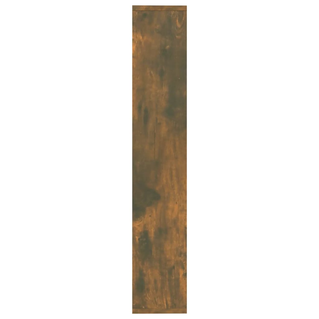 vidaXL Wall Shelf Smoked Oak 36x16x90 cm Engineered Wood