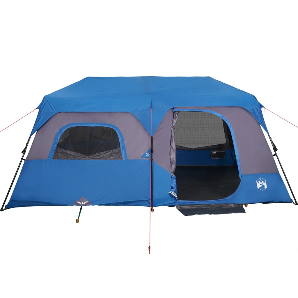 vidaXL Family Tent 9-Person Blue Quick Release Waterproof