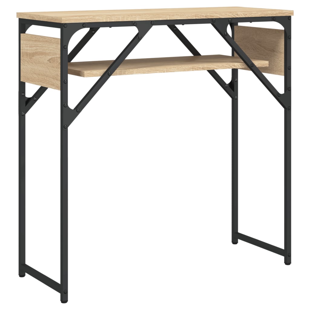 vidaXL Console Table with Shelf Sonoma Oak 75x30x75cm Engineered Wood