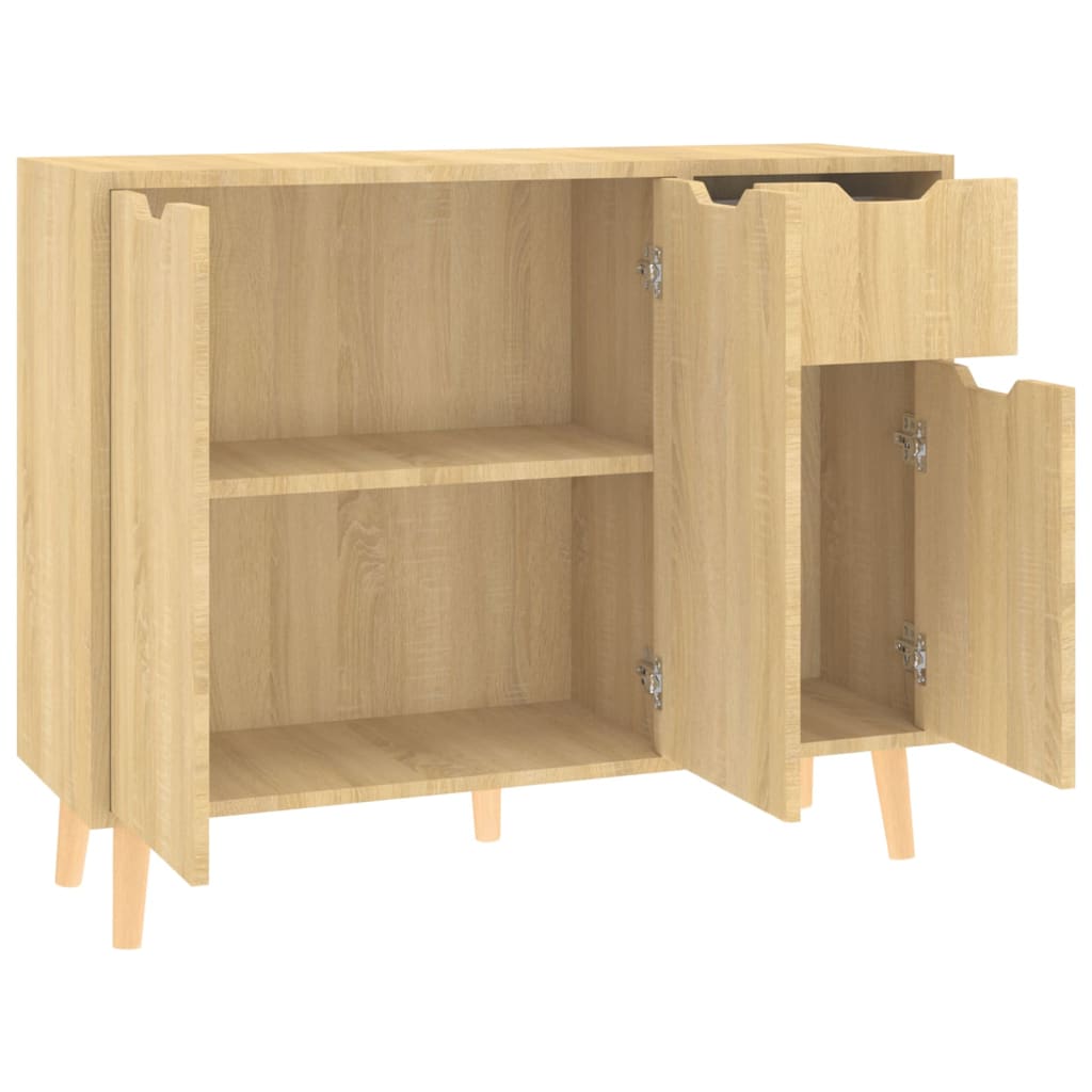 vidaXL Sideboard Sonoma Oak 90x30x72 cm Engineered Wood