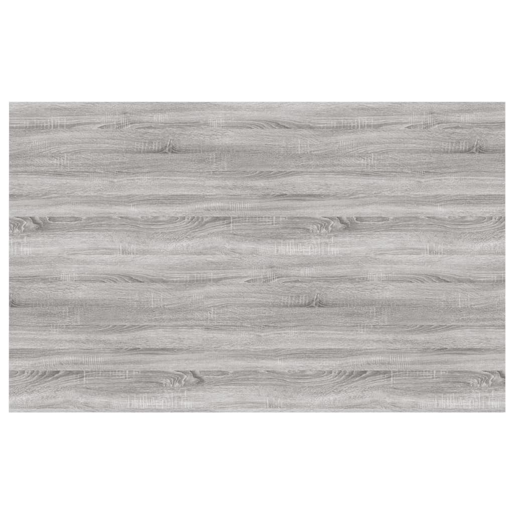 vidaXL Wall Shelves 4 pcs Grey Sonoma 80x50x1.5 cm Engineered Wood