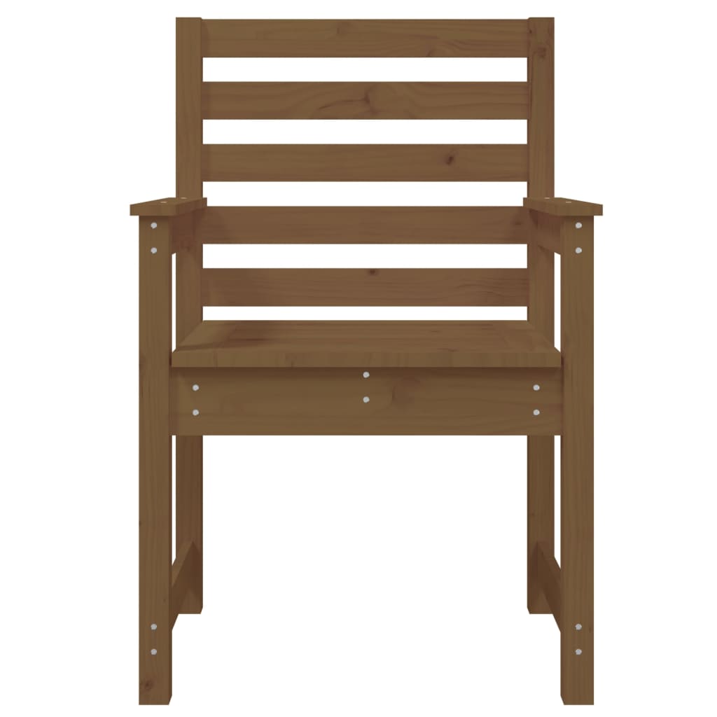 vidaXL Garden Chairs 2 pcs Honey Brown 60x48x91 cm Solid Wood Pine