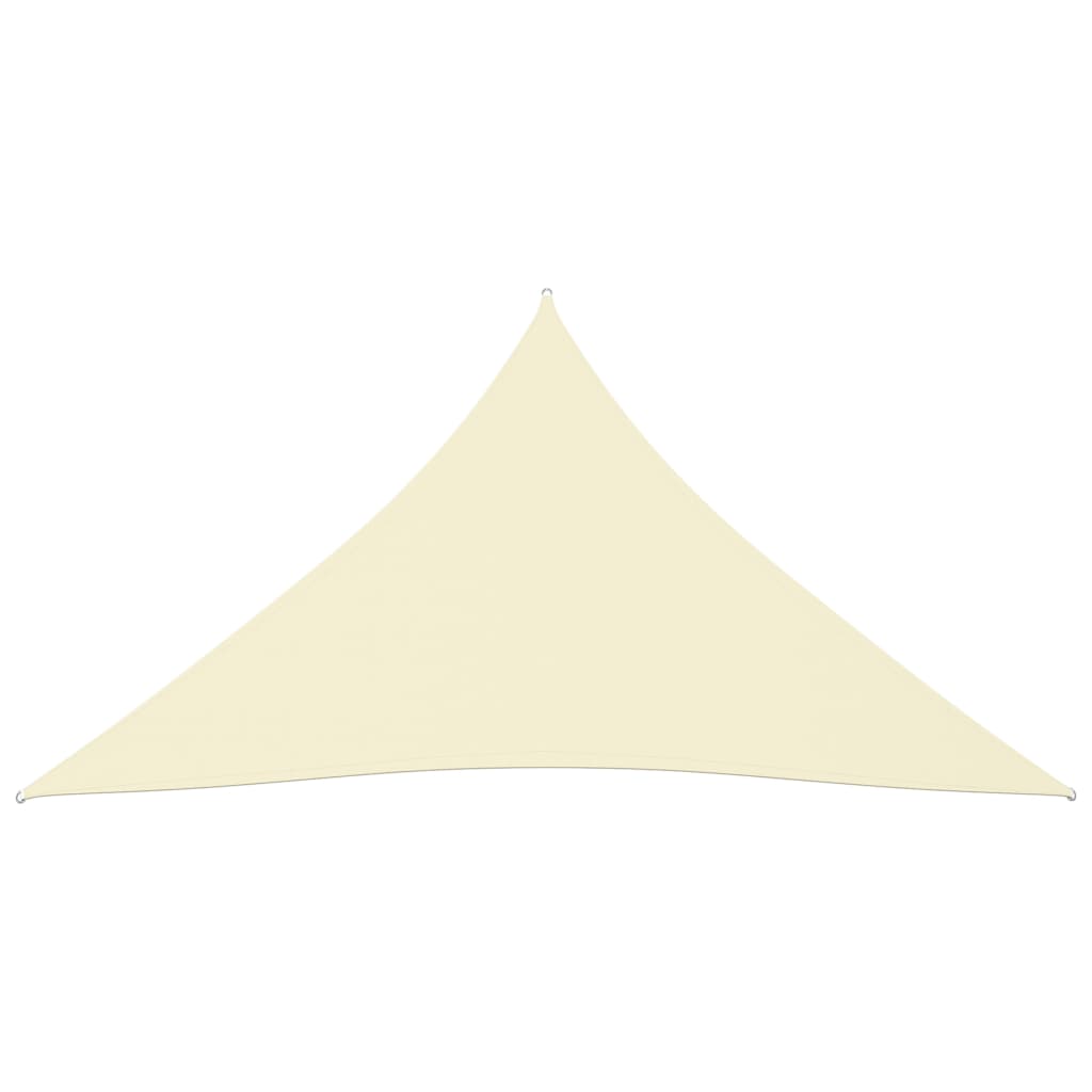 vidaXL Sunshade Sail Oxford Fabric Triangular 4x4x4 m Cream