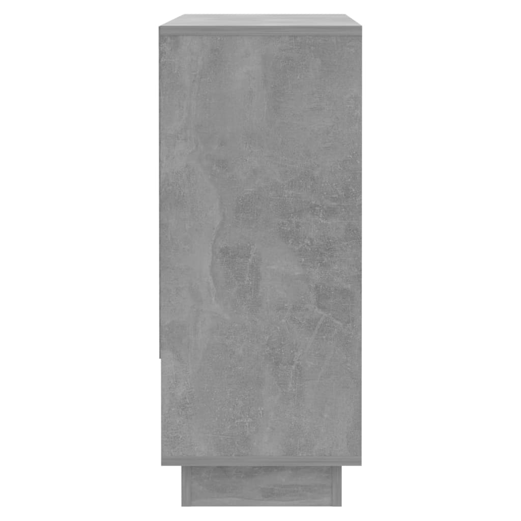 vidaXL Sideboard Concrete Grey 97x31x75 cm Engineered Wood