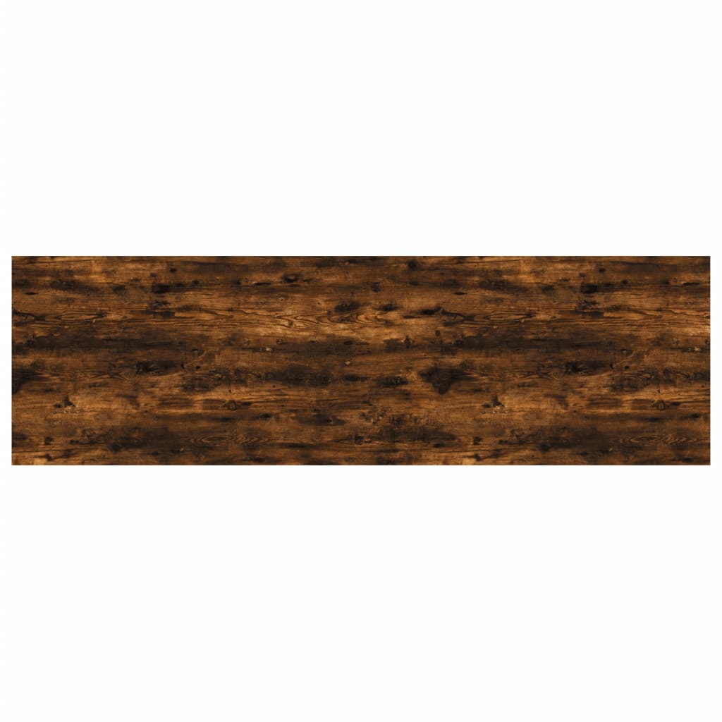 vidaXL Wall Shelves 4 pcs Smoked Oak 100x30x1.5 cm Engineered Wood