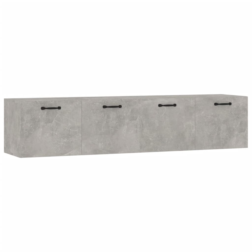 vidaXL Wall Cabinets 2 pcs Concrete Grey 60x36.5x35 cm Engineered Wood