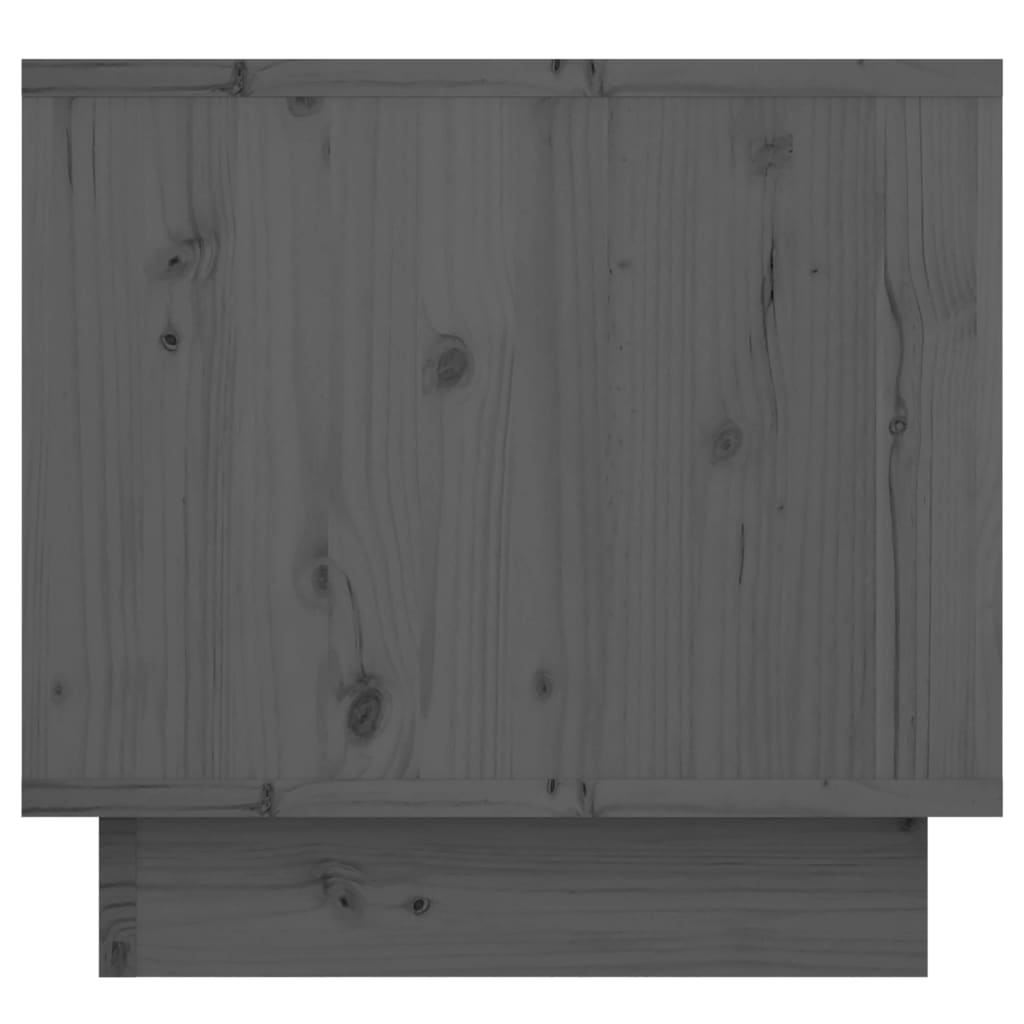 vidaXL Bedside Cabinet Grey 35x34x32 cm Solid Wood Pine