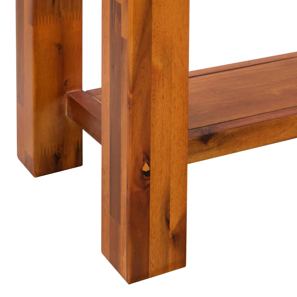 vidaXL Console Table Solid Acacia Wood 86x30x75 cm