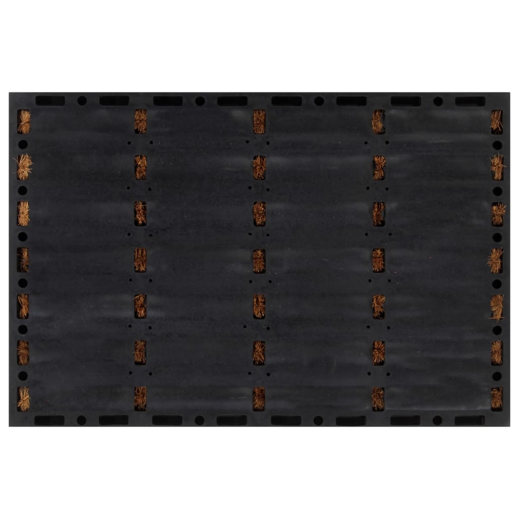 vidaXL Door Mat Rectangular 40x60 cm Rubber and Coir