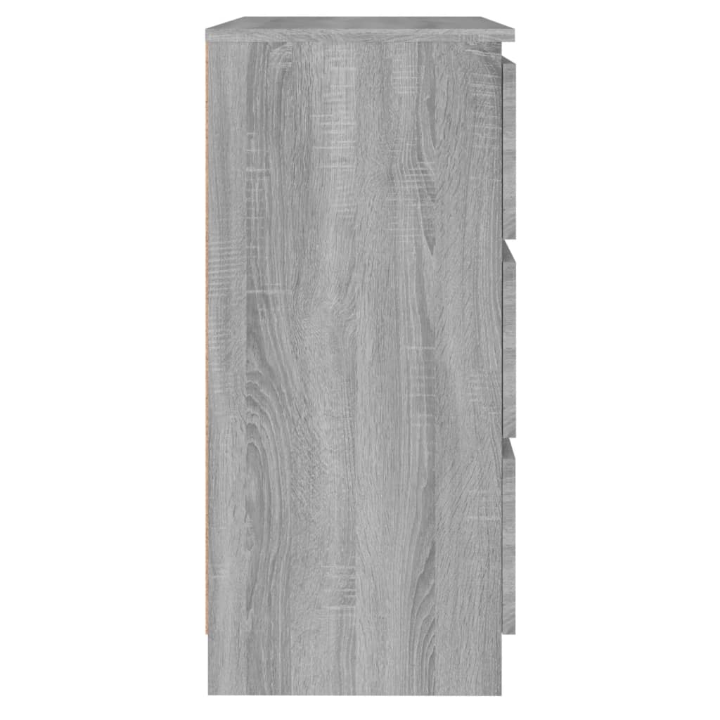 vidaXL Sideboard Grey Sonoma 60x35x76 cm Engineered Wood