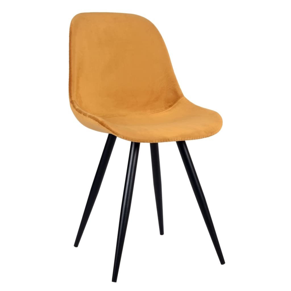 LABEL51 Dining Chairs 2 pcs Capri 46x56x88 cm Ochre