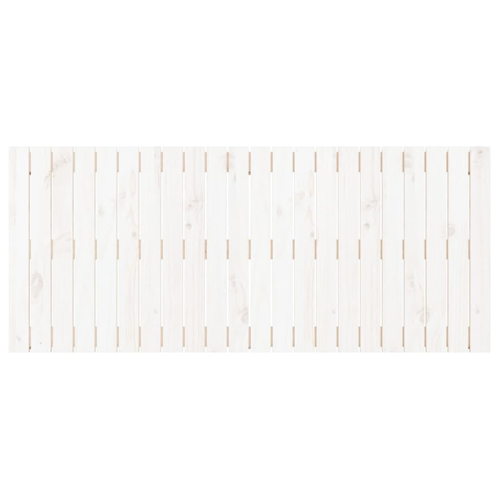 vidaXL Wall Headboard White 140x3x60 cm Solid Wood Pine