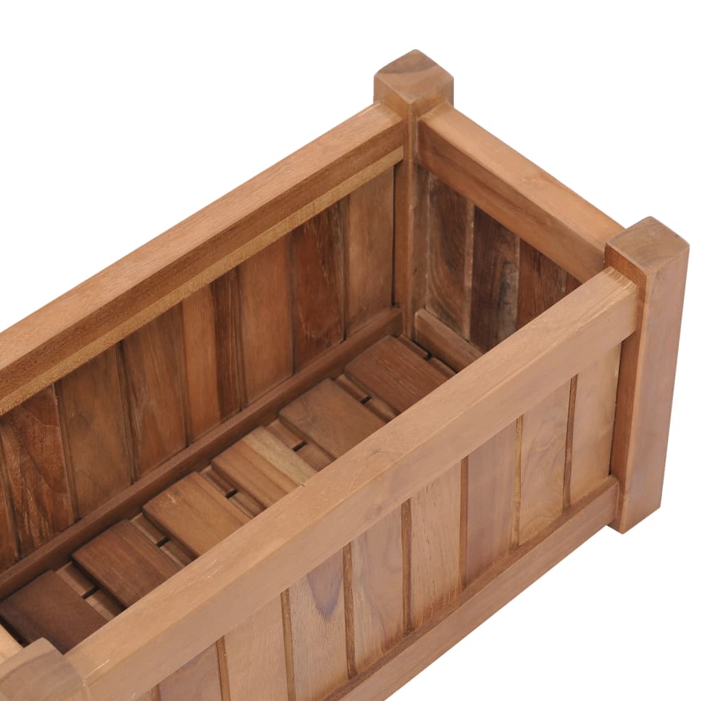 vidaXL Raised Bed 50x25x25 cm Solid Teak Wood
