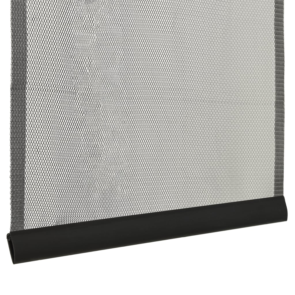 vidaXL Insect Door Screen with Mesh Curtain Black 100x220 cm Polyester