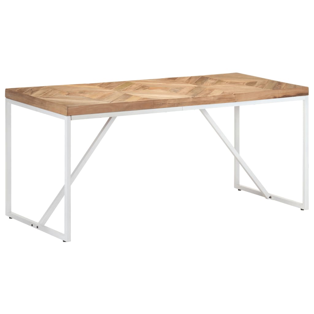 vidaXL Dining Table 160x70x76 cm Solid Acacia and Mango Wood
