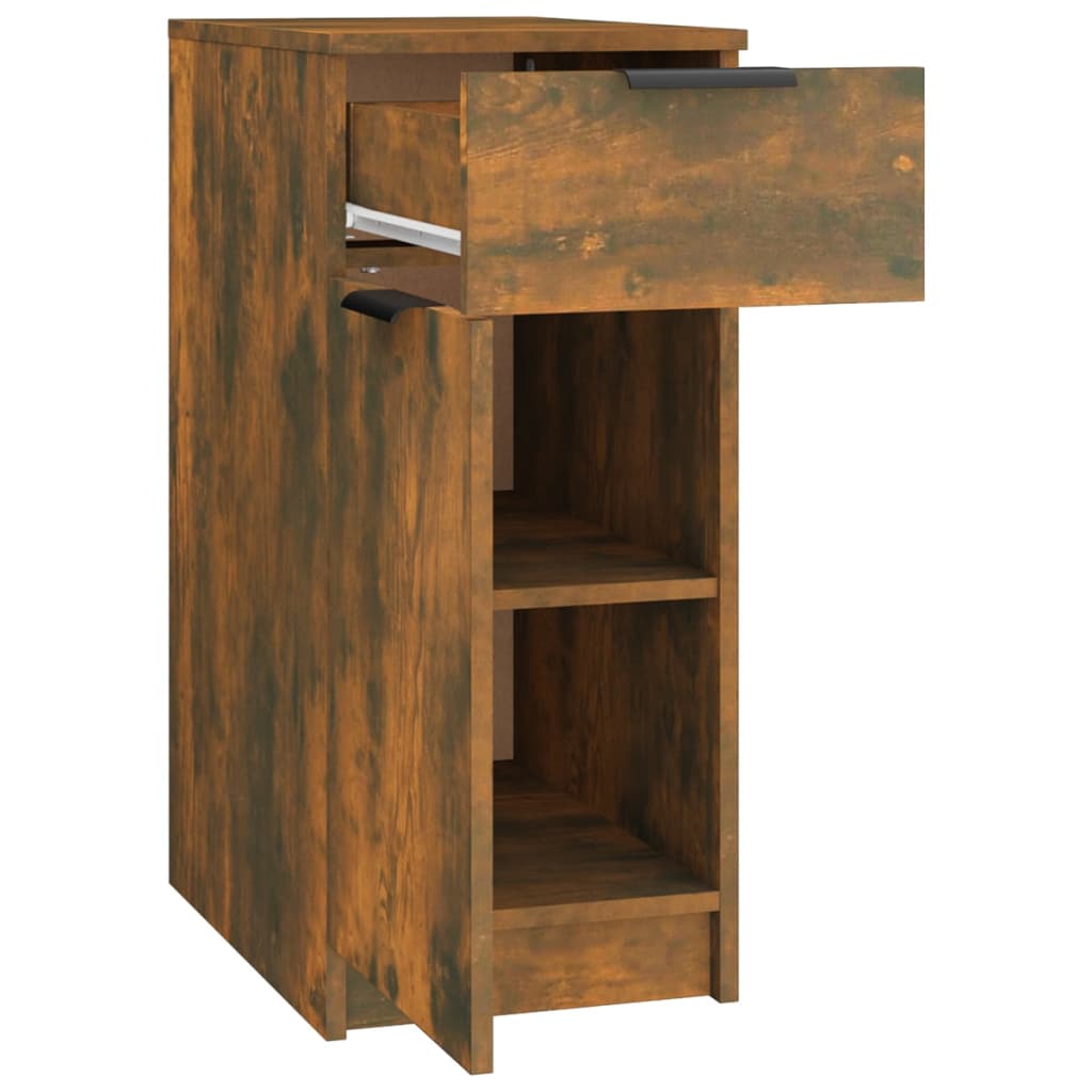 vidaXL Desk Cabinet Smoked Oak 33.5x50x75 cm Engineered Wood