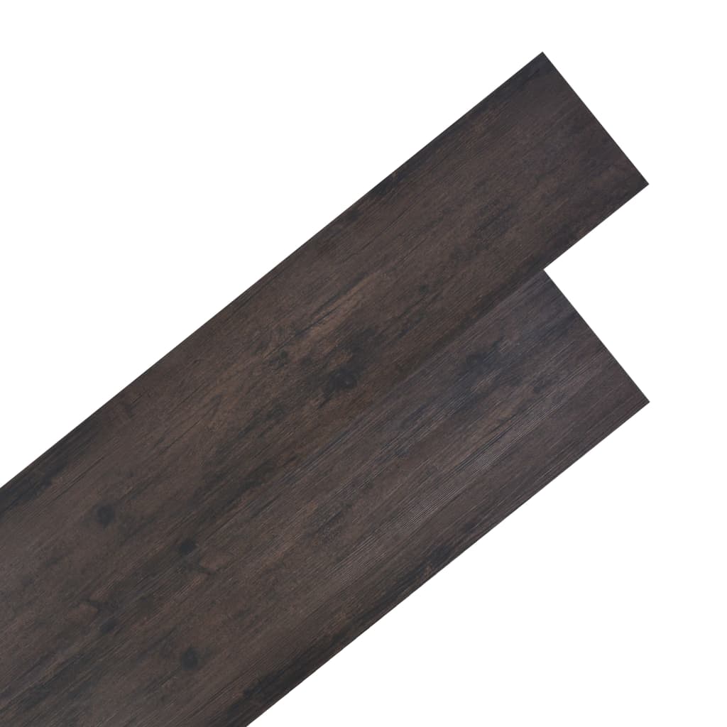 vidaXL Non Self-adhesive PVC Flooring Planks 5.26 m² 2 mm Oak Dark Grey