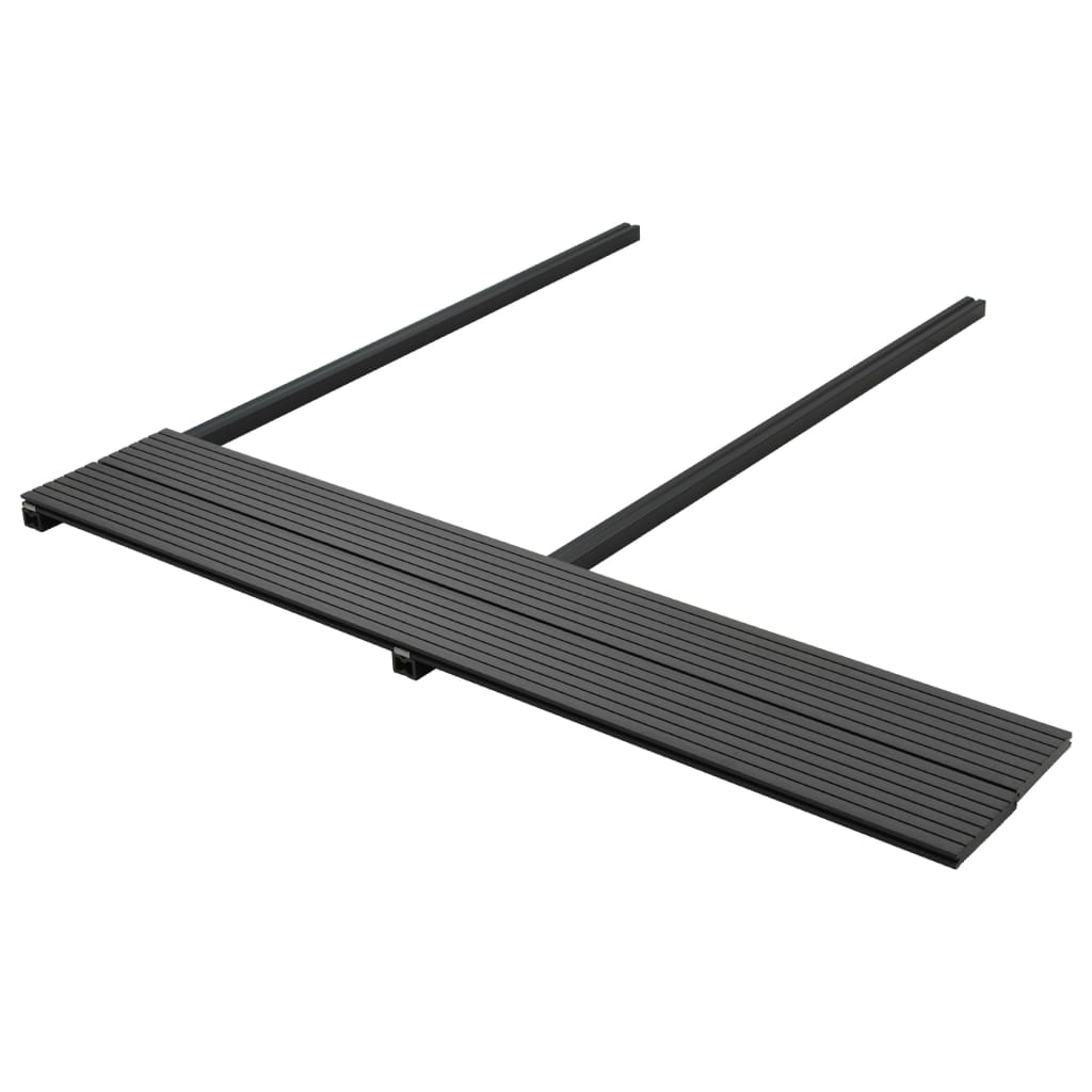 vidaXL WPC Solid Decking Boards with Accessories 30 m² 2.2 m Black