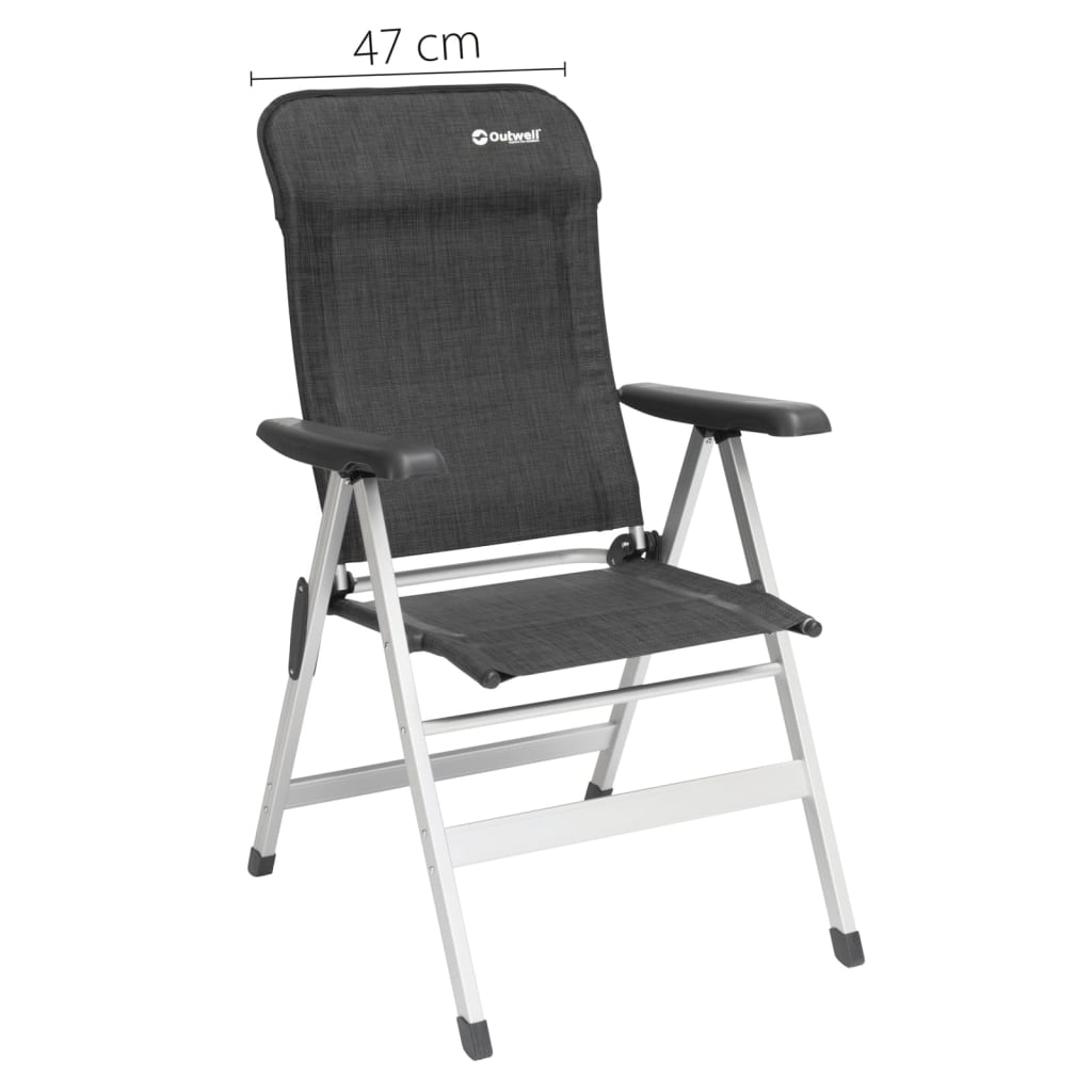 Outwell Folding Chair Ontario Black & Grey