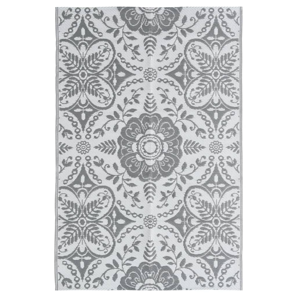 vidaXL Outdoor Carpet Light Grey 190x290 cm PP