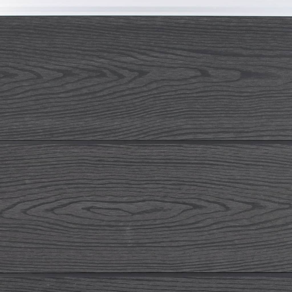 vidaXL Fence Panel Set Grey 180x186 cm WPC