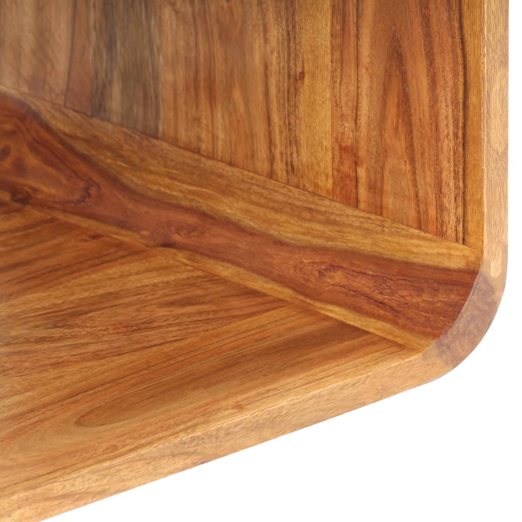 vidaXL Side Tables 2 pcs Solid Acacia Wood Honey Finish