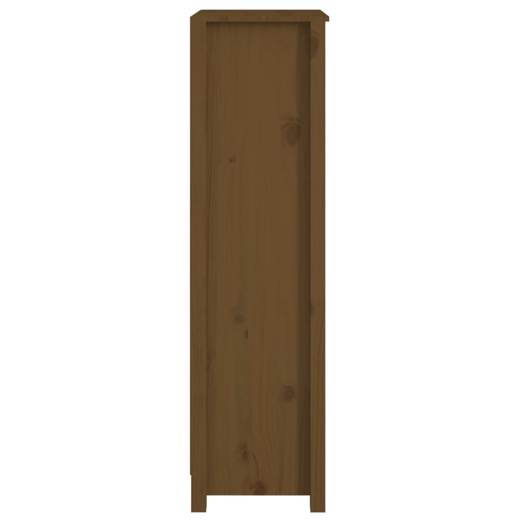 vidaXL Book Cabinet Honey Brown 50x35x125.5 cm Solid Wood Pine