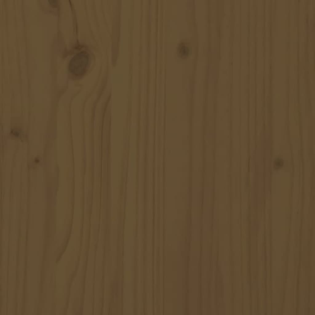 vidaXL Bedside Cabinet Honey Brown 40x35x61.5 cm Solid Wood Pine