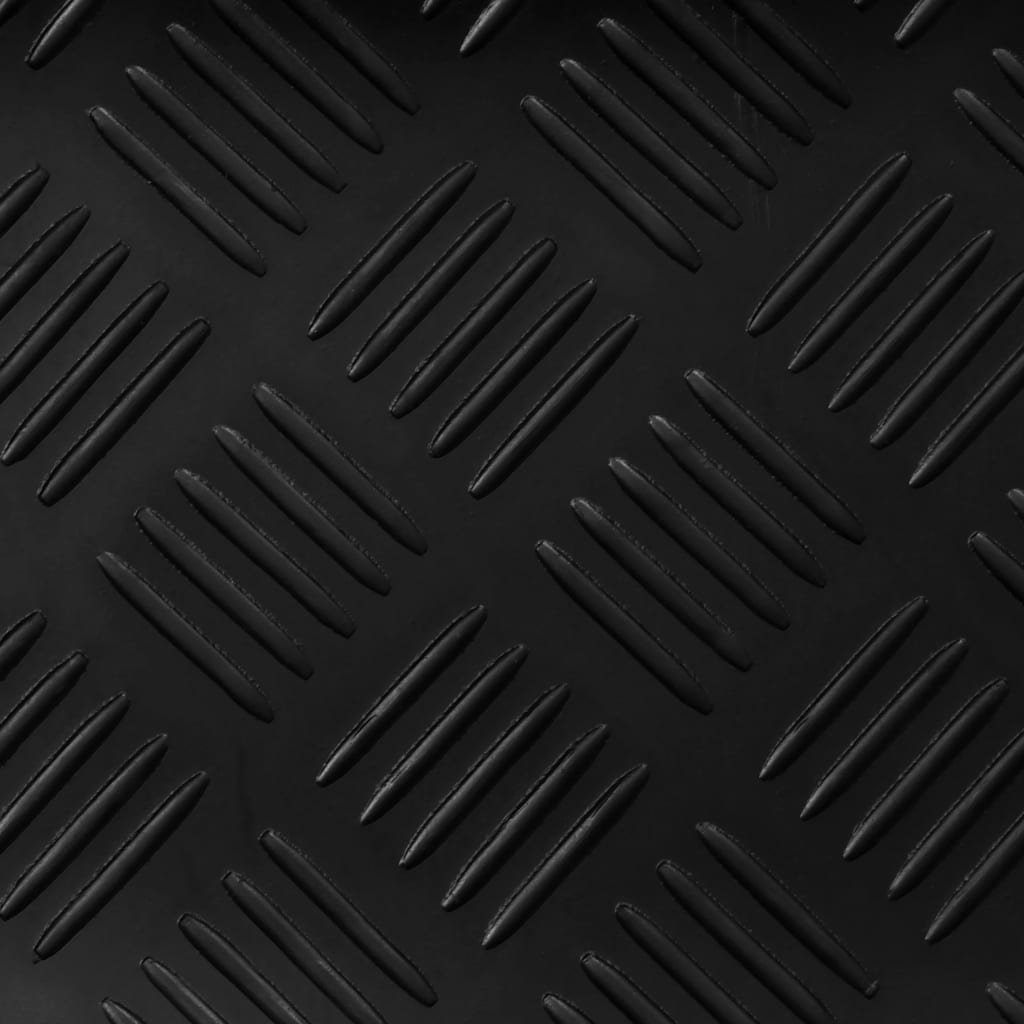 Rubber Floor Mat Anti-Slip 5 x 1 m Checker Plate
