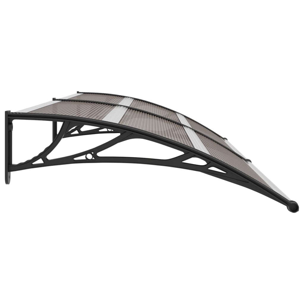 vidaXL Door Canopy Black 240x100 cm PC