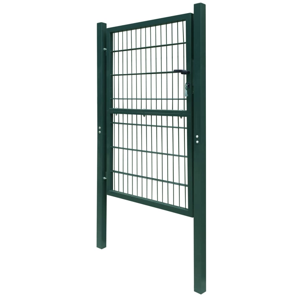 vidaXL 2D Fence Gate (Single) Green 106 x 170 cm