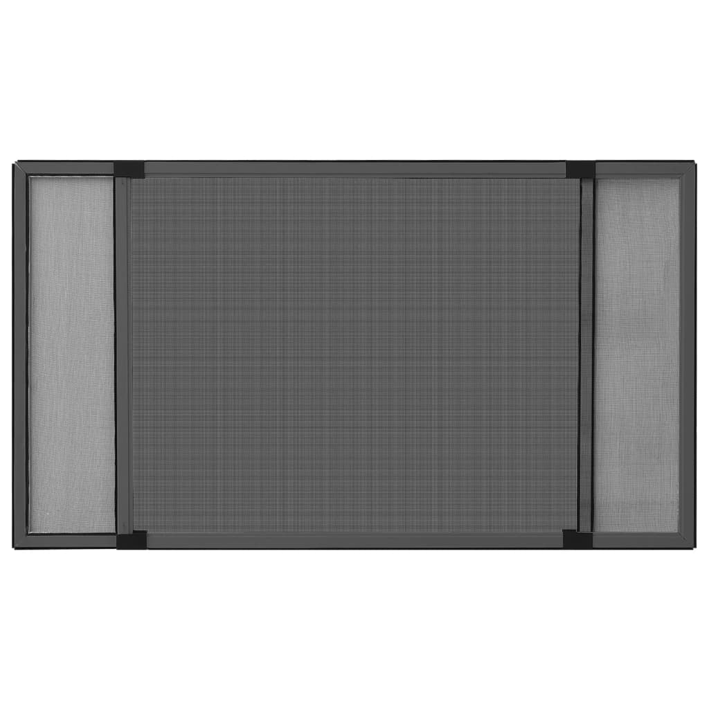 vidaXL Extendable Insect Screen for Windows Anthracite